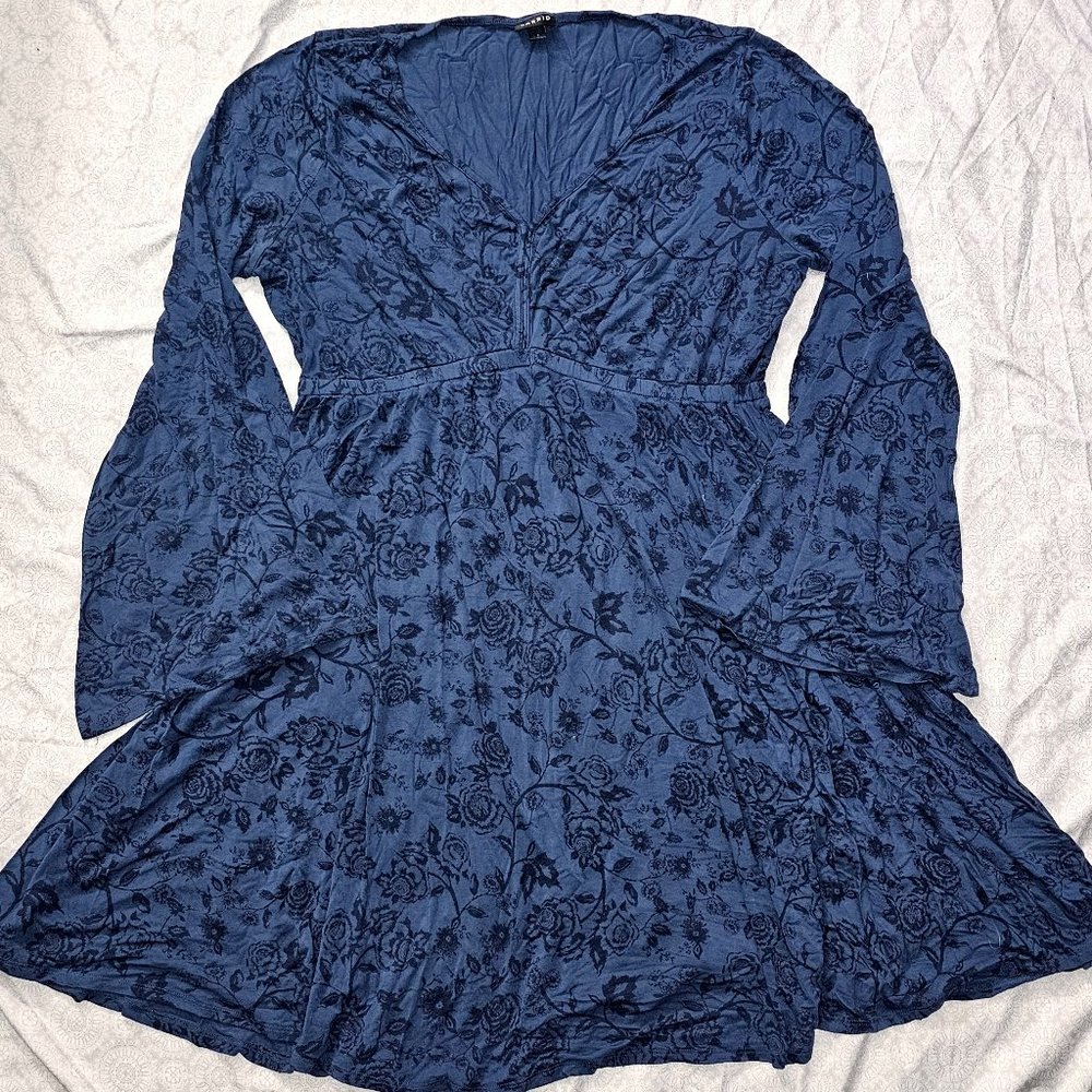 Skater/Bell Sleeve Flare Dress | Torrid Size 1